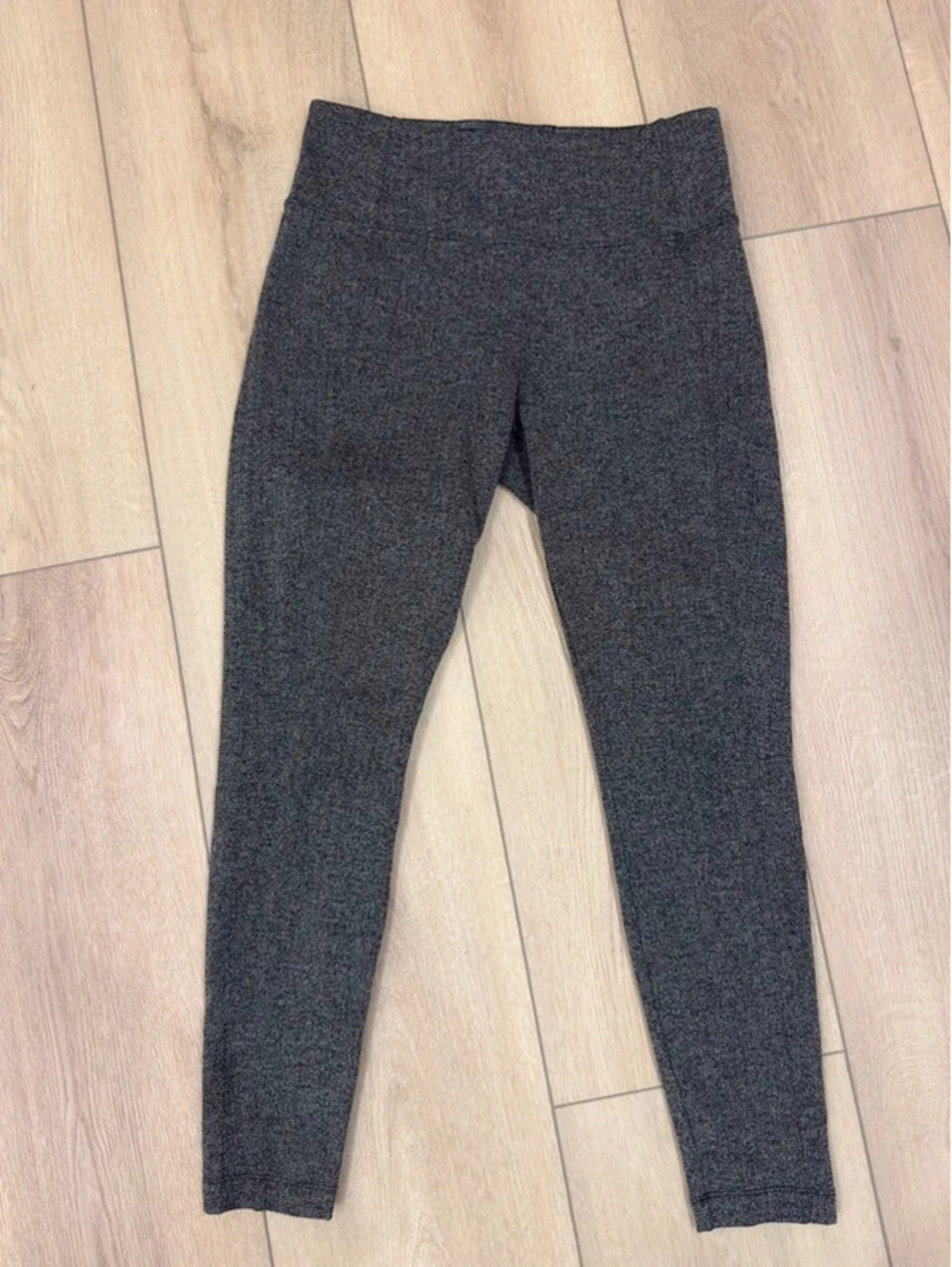 Athleta Delancey Herringbone Tight Leggings Faux Trouser Pockets Workwear Pants